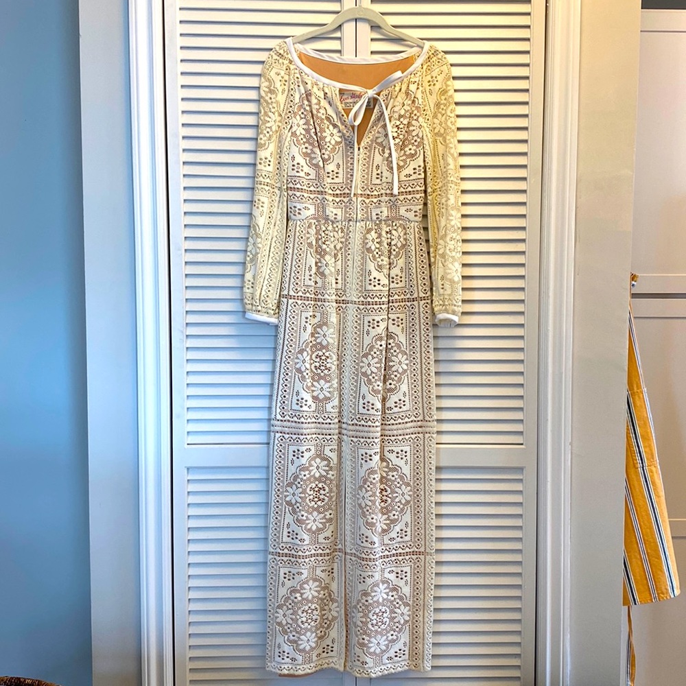 Vintage Eva Gabor for Estevez lace Dress. Circa 70’s So stunning!!!! - Picture 2 of 5